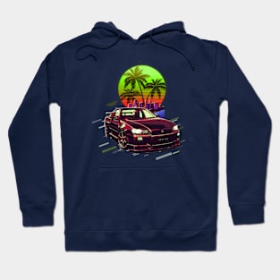 Retro Sunset JDM Cars Hoodie